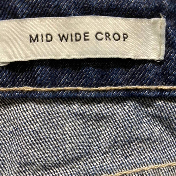 Cotton On Mid Wide Crop Button Front Jeans - Picture 6 of 8